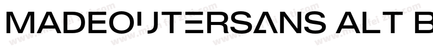 MADEOuterSans Alt Bl字体转换